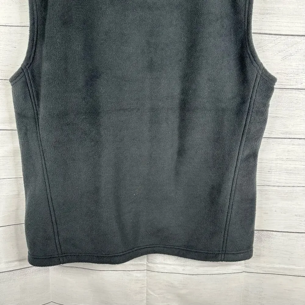 Columbia Mens size Large Steens Mountain Fleece Vest Black 1639261 Gorpcore